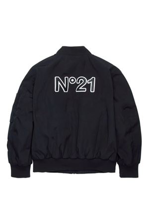 bomber in cotone nero N°21 KIDS | N21946N03690N900